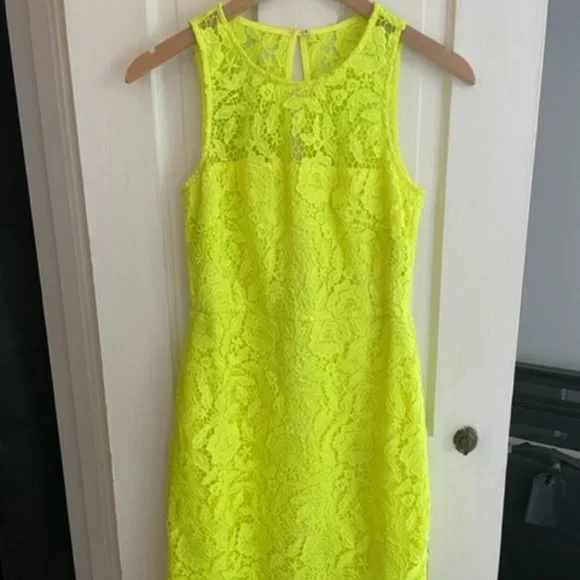 J. Crew | Dresses | J Crew Neon Yellow Lace Shift Dress | Poshmark J. Crew | Dresses | J Crew Neon Yellow Lace Shift Dress | Poshmark